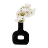 Dolomite 8" Open Cut Vase - Black | Vase de 8 po en dolomie avec découpe - noir