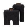 Ecomix 15" Abstract Vase - Black | Vase abstrait Economix de 15 po - noir