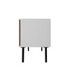 Manhattan Comfort Doyers 62.20" Mid-Century Modern TV Stand - White & Nut Brown|Meuble pour téléviseur Doyers de Manhattan Comfort de 62,20 po de style moderne du milieu du 20e siècle - blanc et brun noix