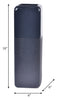 Ceramic 18" Squared Groove Vase - Black | Vase carré rainuré de 18 po en céramique - noir
