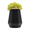 Ceramic 11" Vase with Weaving - Black|Vase de 11 po en céramique à motif tressé - noir