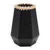Ceramic 11" Vase with Weaving - Black|Vase de 11 po en céramique à motif tressé - noir