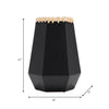 Ceramic 11" Vase with Weaving - Black|Vase de 11 po en céramique à motif tressé - noir
