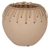 Natural 9" Ceramic Weave Bowl|Bol à motif tissé en céramique naturelle de 9 po