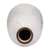 Ceramic 12" Plaid Textured Vase - White | Vase de 12 po en céramique avec texture quadrillée - blanc