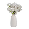 Ceramic 12" Plaid Textured Vase - White | Vase de 12 po en céramique avec texture quadrillée - blanc