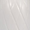 Ceramic 12" Plaid Textured Vase - White | Vase de 12 po en céramique avec texture quadrillée - blanc