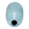 Ceramic 16" Circles Vase - Aqua Haze | Vase de 16 po en céramique à motif de cercle - brume turquoise