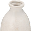 Ceramic 12" Circles Vase - Beige | Vase de 12 po en céramique à motif de cercle - beige