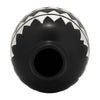 Ceramic 9" Tribal Flower Vase - Black and White|Vase à fleurs de 9 po en céramique à motif tribal - noir et blanc
