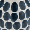 Ceramic 10" Navy Polka Dot Flower Vase - White|Vase à fleurs de 10 po en céramique à motif à pois bleu marine - blanc