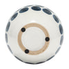 Ceramic 10" Navy Polka Dot Flower Vase - White|Vase à fleurs de 10 po en céramique à motif à pois bleu marine - blanc