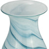 Glass 11" Two-Tone Vase - Blue and White|Vase deux couleurs de 11 po en verre - bleu et blanc