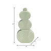 Ceramic 12" Stacked Circles Vase - Cucumber|Vase de 12 po en céramique avec cercles superposés - concombre