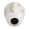 Ceramic 9" Botanical Vase - Ivory|Vase de 9 po en céramique à motif botanique - ivoire