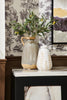 Ceramic 9" Botanical Vase - Ivory|Vase de 9 po en céramique à motif botanique - ivoire