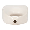 Stoneware 11" Curvy Cut-Out Vase - White|Vase courbé de 11 po en grès avec découpe - blanc