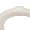 Stoneware 7" Curvy Cut-Out Vase - White|Vase courbé de 7 po en grès avec découpe - blanc