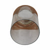 Wood 13" Square Base Pillar Candle Holder - Natural|Bougeoir de 13 po avec base pilier carrée en bois - naturel