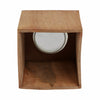 Wood 13" Square Base Pillar Candle Holder - Natural|Bougeoir de 13 po avec base pilier carrée en bois - naturel