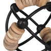 Metal 6" Abacus Orb - Natural and Black|Globe boulier de 6 po en métal - naturel et noir