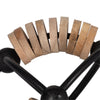 Metal 6" Abacus Orb - Natural and Black|Globe boulier de 6 po en métal - naturel et noir