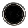 Stoneware 8" Noir Vase - Black and White|Vase noir de 8 po en grès - noir et blanc