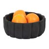 Wood 9" Scalloped Bowl - Black|Bol festonné de 9 po en bois - noir