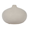 Ceramic 5" Round Volcanic Vase - Cotton|Vase rond de 5 po en céramique à texture volcanique - coton