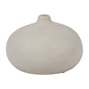 Ceramic 5" Round Volcanic Vase - Cotton|Vase rond de 5 po en céramique à texture volcanique - coton