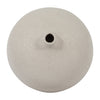 Ceramic 5" Round Volcanic Vase - Cotton|Vase rond de 5 po en céramique à texture volcanique - coton