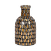 Glass 8" Mosaic Vase - Copper | Vase de 8 po en verre à mosaïque - cuivre