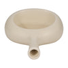 Ceramic 9" Curved Open Cut-Out Vase - White|Vase courbé de 9 po en céramique avec découpe - blanc