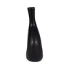 Ceramic 9" Curved Open Cut-Out Vase - Black|Vase courbé de 9 po en céramique avec découpe - noir