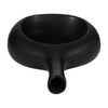 Ceramic 9" Curved Open Cut-Out Vase - Black|Vase courbé de 9 po en céramique avec découpe - noir