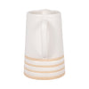 Ceramic 8" Pitcher with Lines - Ivory|Cruche de 8 po en céramique avec rayures - ivoire