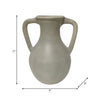 Terracotta 11" Jug Vase with Handles - Sage Green|Vase carafe de 11 po en terre cuite avec poignées - vert sauge
