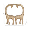 Metal 10" Giraffe Couple - Gold|Couple de girafes de 10 po en métal - doré