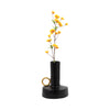 Metal 9" Vase with Handle - Black and Gold|Vase de 9 po en métal avec poignée - noir et doré
