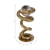 Metal 7" Snake Coil with Acrylic Ball - Gold | Serpent enroulé de 7 po en métal avec boule en acrylique - doré