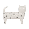 8" x 7" Daisies Cat - White | Chat de 8 po x 7 po à motif de marguerite - blanc
