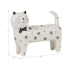 8" x 7" Daisies Cat - White | Chat de 8 po x 7 po à motif de marguerite - blanc