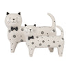 8" x 7" Daisies Cat - White | Chat de 8 po x 7 po à motif de marguerite - blanc