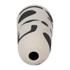 Ceramic 15" Funky Vase - Ivory and Black | Vase Funky de 15 po en céramique - ivoire et noir