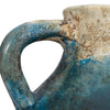 Terracotta 10" Triple Handle Jug - Blue and Ivory | Carafe de 10 po en terre cuite à 3 poignées - bleue et ivoire