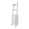 Manhattan Comfort Cooper Ladder Display Accent Cabinet with 2 Floating Shelves - White|Armoire décorative Cooper de Manhattan Comfort de style échelle avec 2 tablettes flottantes - blanche