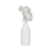 Dolomite 12" Rough Textured Bottle Vase - White|Vase en forme de bouteille de 12 po en dolomite à texture rugueuse - blanc