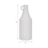 Dolomite 12" Rough Textured Bottle Vase - White|Vase en forme de bouteille de 12 po en dolomite à texture rugueuse - blanc
