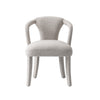 Palmer Mid-Century Modern Upholstered Tweed Armchair in Silver Lining Armoire | Fauteuil Palmer style milieu du siecle moderne en tweed rembourre, coloris Silver Lining