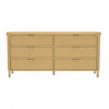 Park Contemporary 68" Dresser in Natural (6-Drawer) | Commode contemporaine Park 68" en bois naturel (6 tiroirs)